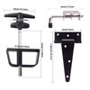 Double Door Shed Hardware Kit - Complete with Hinges, Latches,