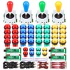 Fosiya 4 Player LED Arcade Kit Ellipse Oval Style Joystick