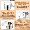 6 Pcs Stainless Steel Fuel Holders, Chafing Fuel Holder with