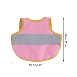 TEHAUX Pet Reflective Vest, Adjustable Chicken Hen Saddle Apron Protection Holder Safety Dog Vest for Chicken and Duck, Pink