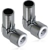 Team Controls 15mm x 10mm Pushfit Radiator Valve Chrome Reducing