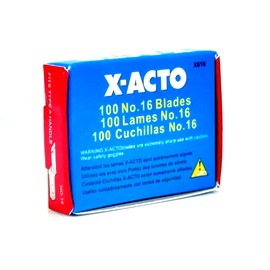 XACTO 100PCS #16 Replacement Hobby Blade/Steel Craft Knife Light Duty Blade