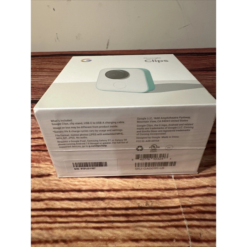 Google Clips Camera 16GB (GA00191-US) - SEALED