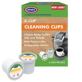 Urnex Cleaning Cups - 5 Cups - For Keurig K-Cup Coffee Machines