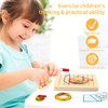 HEELWIRE Wooden Geoboard,Montessori Toy,Graphical Mathematical Education Toy for Kids with