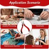Wellrun 3-Hole Hair Extension Pliers for Micro Rings,Professional Nano Beads