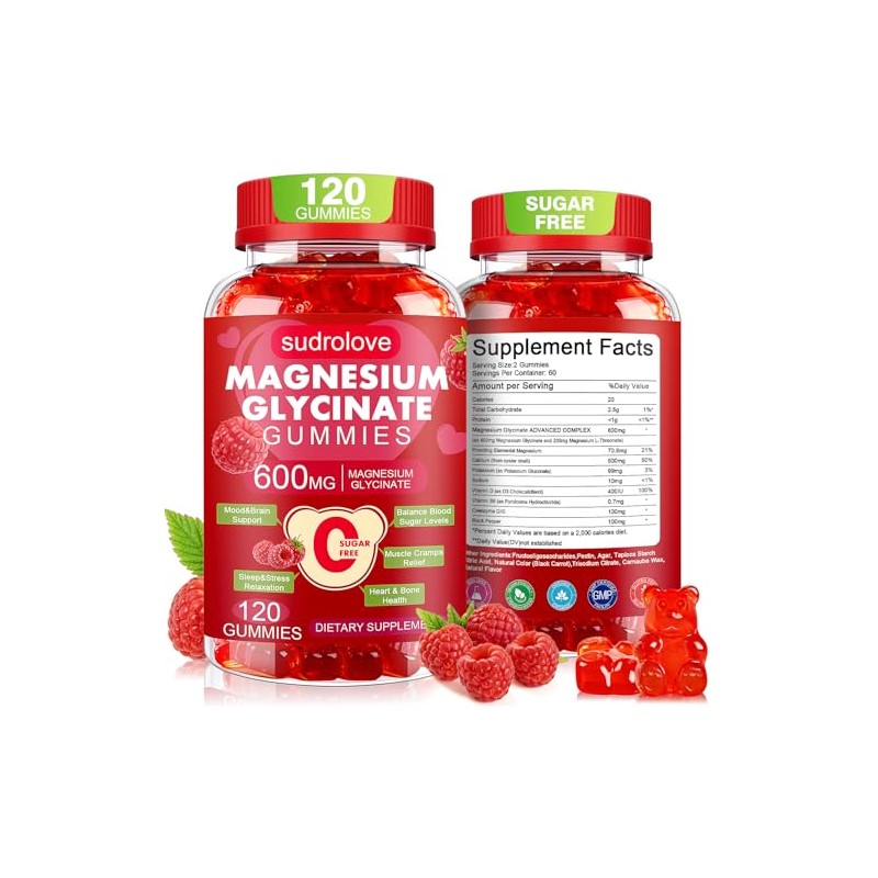 Magnesium Glycinate Gummies with Potassium and Vitamins