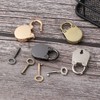 Vogueing Tool Small 1 Key Lock, 1pcs Vintage Antique Padlocks