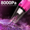 【Mother's Day】THINKWORK Pink Portable Vacuum Cleaner Kit with 8000PA Cordless