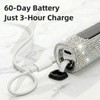 Diamond Sonic Electric Toothbrush Bling Rechargeable Toothbrushes for Adults with