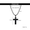 KONFEN Men's Women's Necklace with Pendant, 3 mm x 24