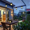 Solar Lanterns Outdoor Hanging Lights,2 Pack Waterproof Landscape Lights Solar