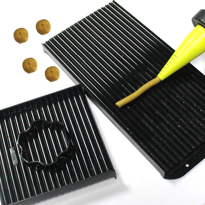 Bait Rolling Plate ABS Plastic Black Portable Lightweigh Fishing Bait