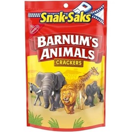 Animal Crackers, Snak-Saks, 8 oz bags (Pack of 3)