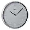 Atlanta Modern Quartz Wall Clock 30 cm Metal Case Silver