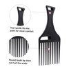 Gatuida 3pcs Plastic Hair Comb for Curly Thick Hair Afro