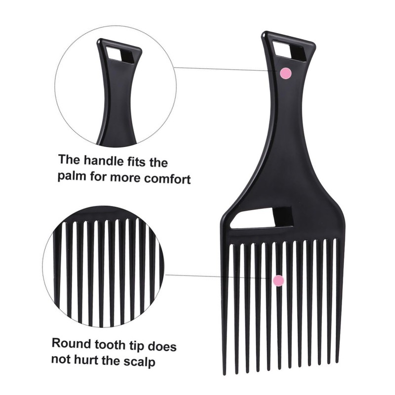 Gatuida 3pcs Plastic Hair Comb for Curly Thick Hair Afro