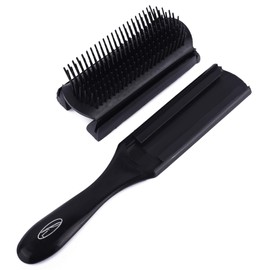 9 Row Hairbrush with Removable Air-Flo Rubber Cushion – Tangle Tamer Styling Hair Brush for Women & Men – For Curly or Fine Hair