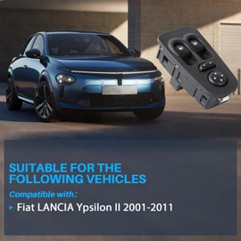 Dixhills Fensterheber Schalter Kompatibel mit F-iat Lancia Ypsilon 1.2 JTD 1.4 2003-2011 Ersatz für 735360605,Due connettori elettrici, dodici (12) + quattro (4) PIN