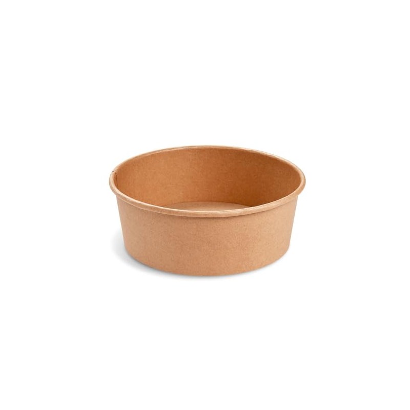 VEPATIM 50 salad bowls, delicatessen bowls, brown, diameter 150 mm,