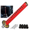 EZAUTO WRAP 26cm Red Black Shift Knob Samurai Sword Alloy