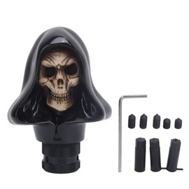 Skull Shift Knob Universal Resin Skeleton Head Gear Shift Knobs for Most Manual Transmissions Car Black