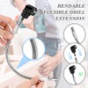 Flexible Drill Bit Extension and Right Angle Drill Attachment Set,