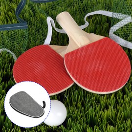 M METERXITY Set of 2 Ping Pong Paddle Covers - Shell Shaped Table Tennis Racket Case Bag for Storage Organization, Gray