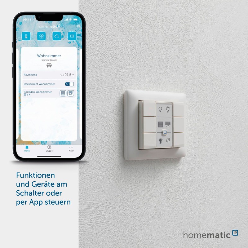 Homematic IP 142308A0 6-button wall switch