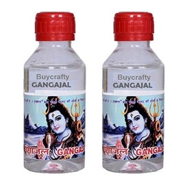 Puja Gangajal Ganga Jal Holy Water Har ki Pauri Havan Item Pack of 2, 100ml