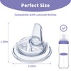 6 Packs Sippy Spout Nipples Compatible with Lansinoh Bottles, Soft