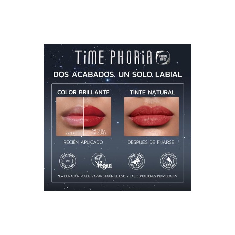 Timephoria Tinta Labios Larga Duración 002 Calliope Lip Tattoo Alta