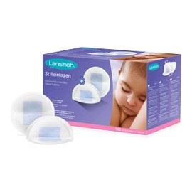 Lansinoh Blue Lock Nursing Pads, Pack of 100 - Absorbent Core, Comfortable & Leak-Proof
