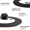 Set of 2 Vented Tempered Glass Universal Lid for Pot