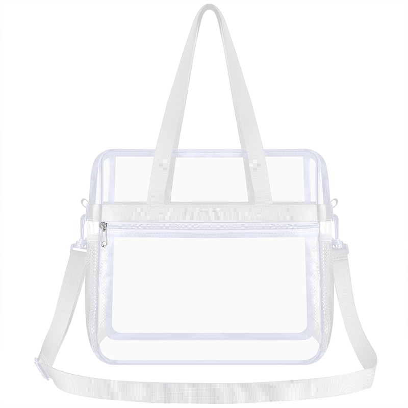 Oraben Clear Bag Stadium Approved 12x6x12 Tote Bag with Removable