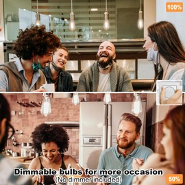 Svater Vintage LED Edison Bulbs 60W Equivalent, 6W ST58 4000K Neutral White Antique LED Filament Bulbs, E26 Medium Base, Clear Glass Style for Home and Commercial, Dimmable 4-Pack