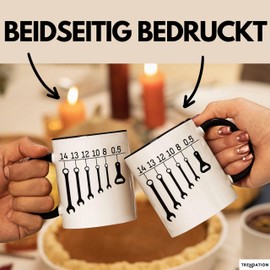 Car Mechanic Gift Cup Wrench Bottle Opener Men Gift Idea Craftsman (Black)