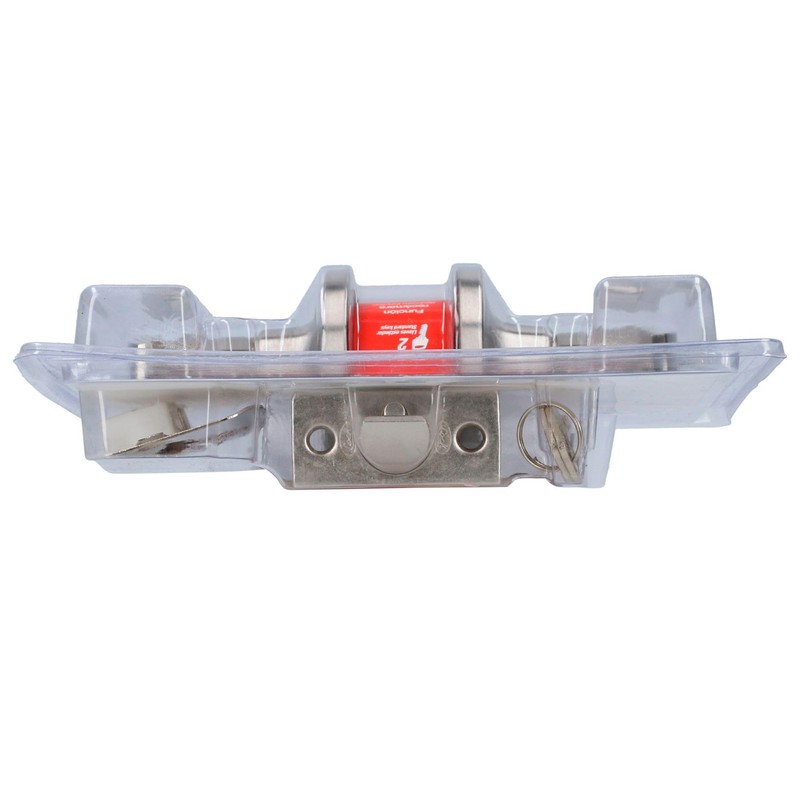 Lock 10MA Manija tubular recta función entrada y recámara, níquel