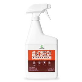 Cedarcide All-Purpose Bug Spray | Kill and Control Mosquitos, Fleas, Ticks, Ants | Made with Natural Essential Oils | Use on People, Pets & Kids (Peppermint, Quart (32 Oz.))