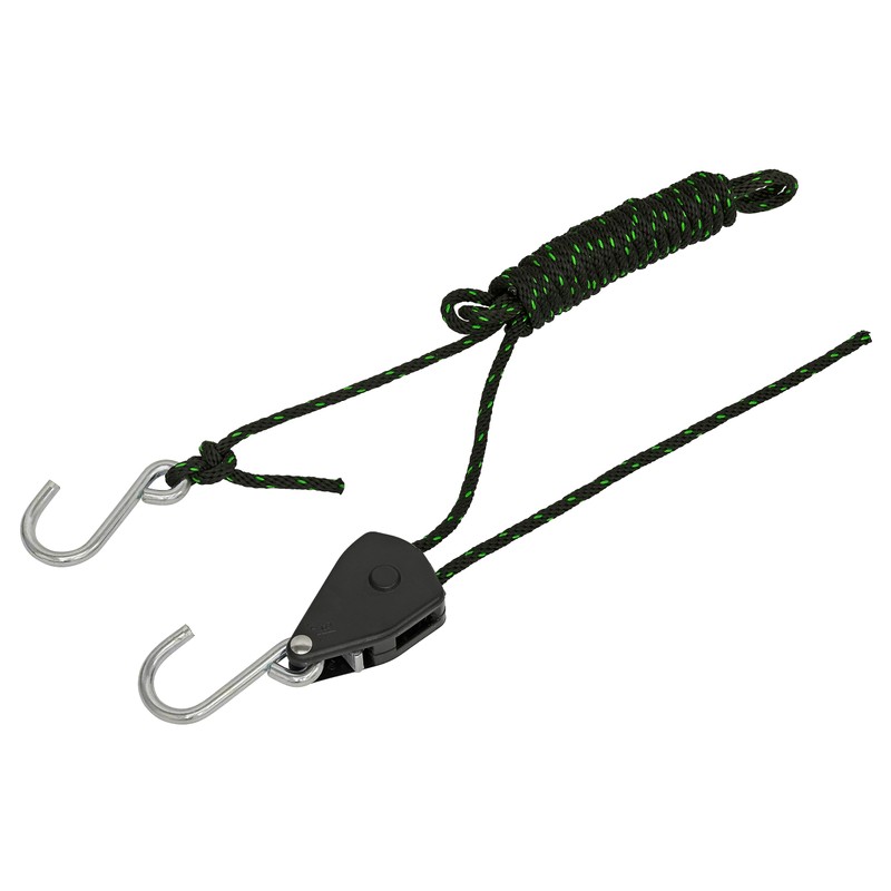 Sealey Ratchet Parts Hanger/Tie Down 2m with S-Shaped Hooks -