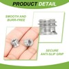 PATIKIL 1/4" Female to 3/8" Male Conversion Screw Adapter Set