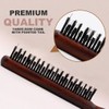 2 Pieces Boar Bristle Brush, Sleek Bun Brush Wooden Hair