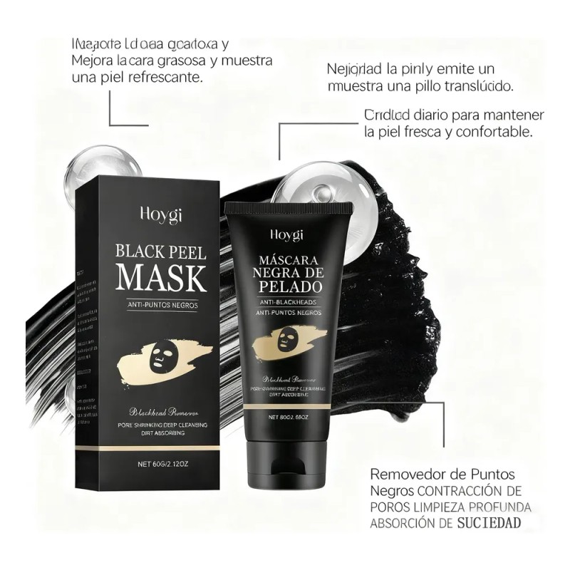 Mascarilla Negra Poros Puntos Negros Acné Todo Tipo De Piel