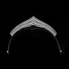QXMYOO Cubic Zirconia Wedding Tiaras for Bride Small Sweet 16