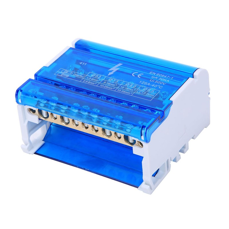 Haosie DIN Rail Junction Box, Terminal Block Junction Box, Tetrapolar