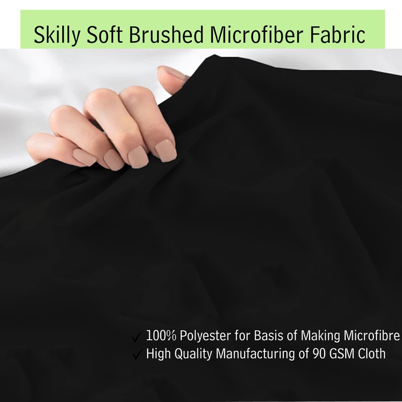 Black King Size Fitted Sheets Microfiber Fitted Sheet Deep Pocket