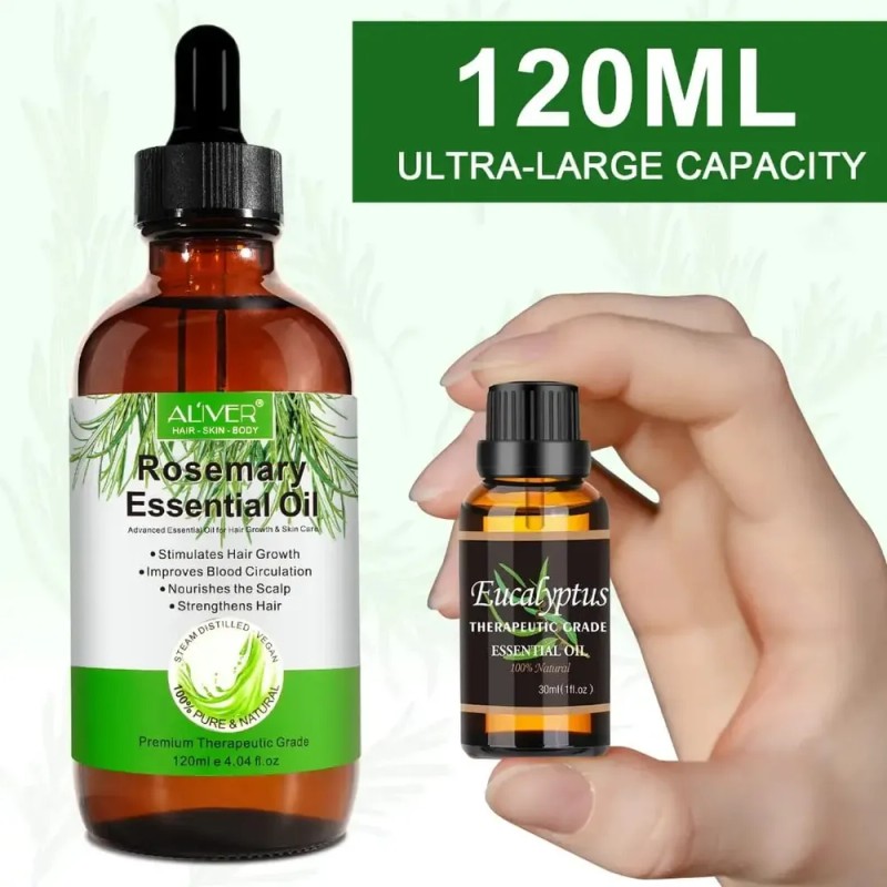 Aceite Romero 120ml Tratamiento Capilar + Cejas + Pestañas