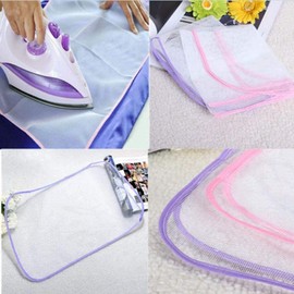 3Pcs Protective Ironing Scorch-Saving Mesh Pressing Pad Mesh Cloth Deft Processed Ironing Board Covers No Melt Pressing Cloth for Easy Ironing and Protection, Irons and Steamers（Blue 50x35）