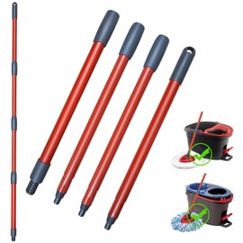 Spin Mop Replacement Handle-Mop Stick Compatible with O Ceda Spin Mop, 4-Section 30" to 58" Mop/Broom/Brush Replacement Handle, EasyWring Mop Handle for Floor Cleaning(Mop Head&Base not Include)