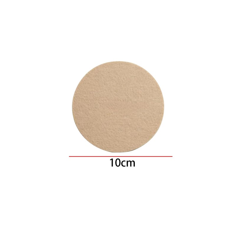 6 PCS Champagne Felt Coasters, 10cm Round Felt Coasters, Heat
